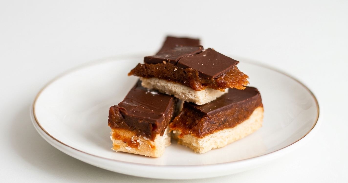 Domáci datľový Twix s čokoládou
